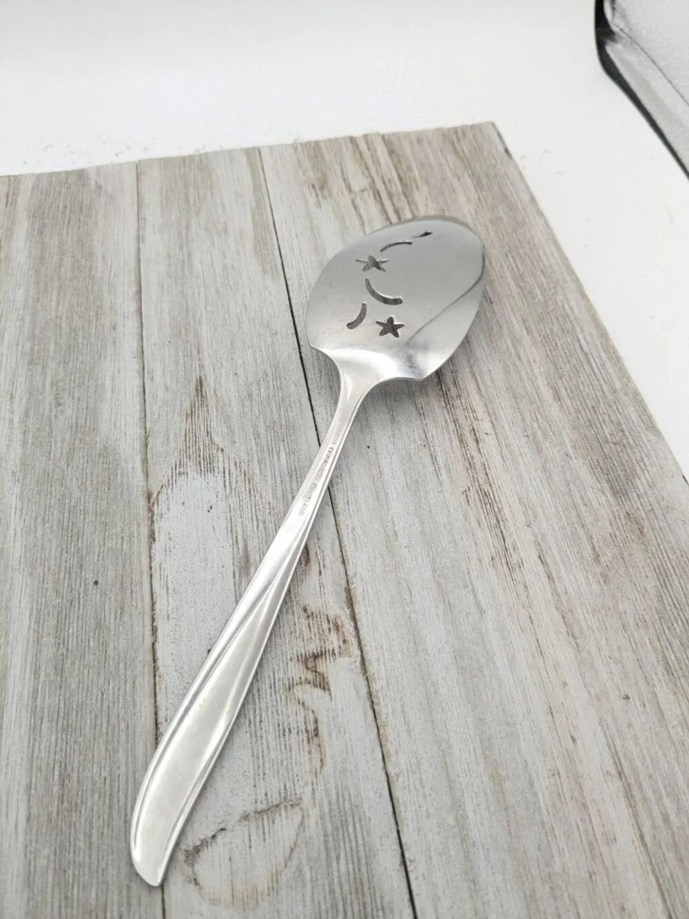 Oneida Community Stainless Steel Star Design Cake Pie Spatula Server 9 1/2